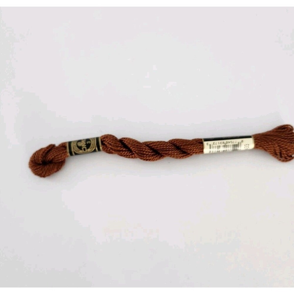 DMC Perle (Pearl) 3 Cotton Thread 15m Skein #433 MEDIUM BROWN New